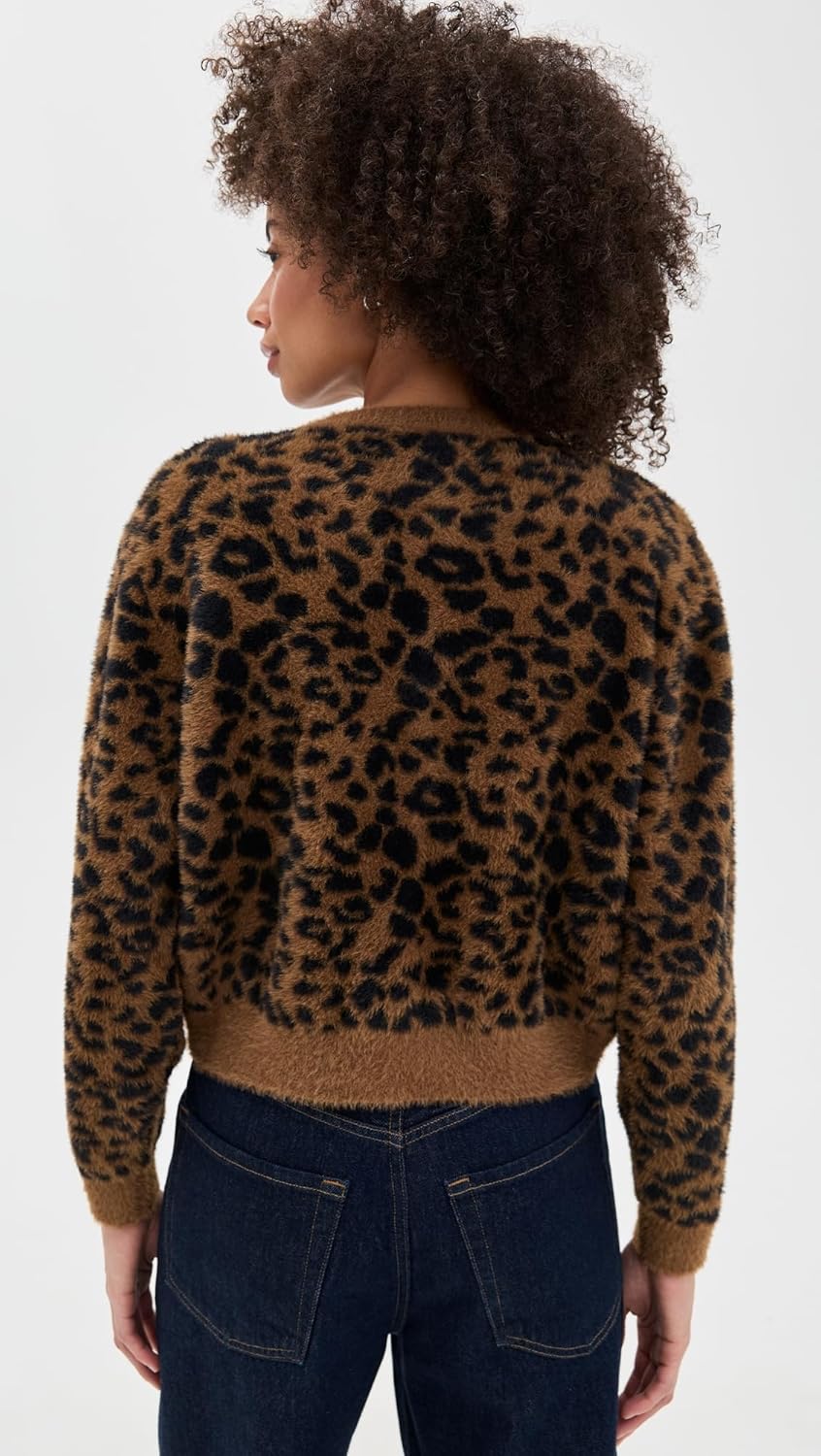 Line & Dot Women's Monroe Leopard Cardigan - Image 3