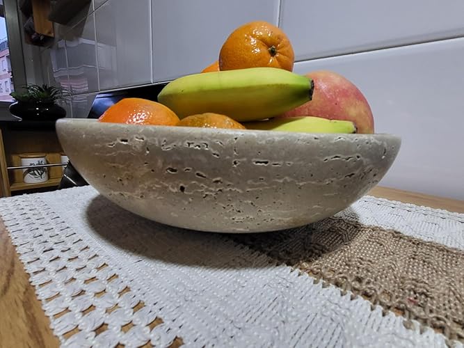 Amazon | SPESHSTONES 大理石フルーツボウル キッチンカウンター用 8