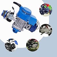 Vista 3 de Motor de motor 49/50CC 2 tiempos de carreras, motor de arranque manual completo, kit de motor para bicicleta motorizada de bolsillo, mini bicicleta