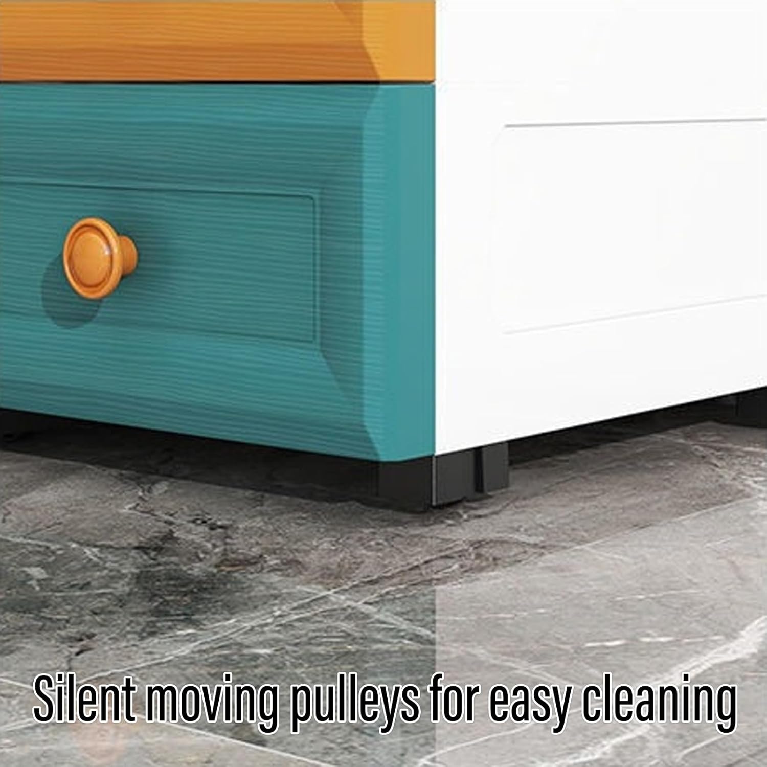 Pull-Out Cabinet Organizer with Hidden Rollers - Kitchen & Bathroom Storage Shelf, Space-Saving Design for Home Use (White, 20 * 30 * 83cm)