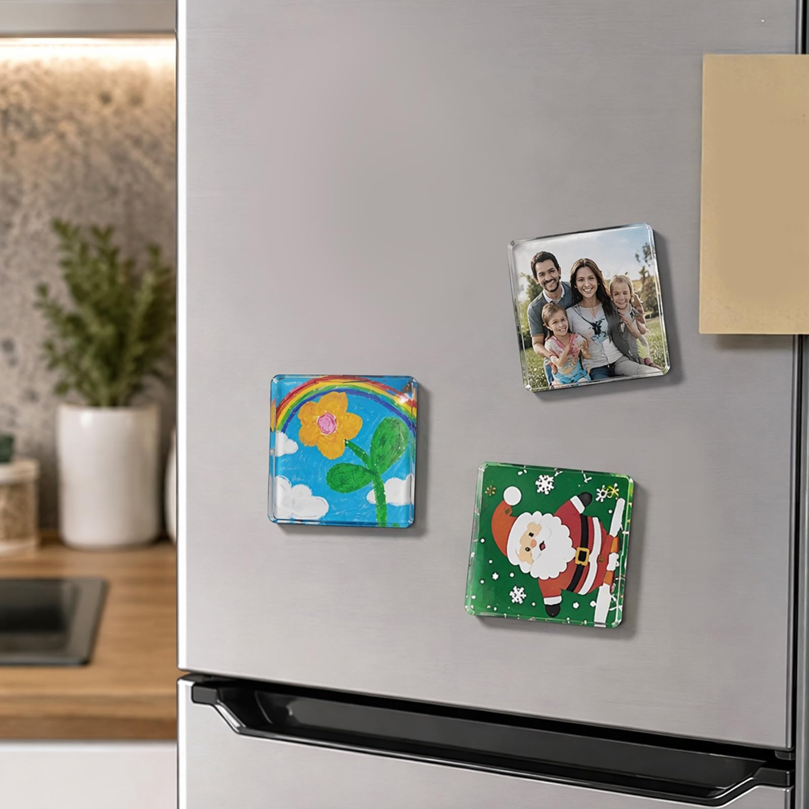 Kit zur Herstellung von Kühlschrankmagneten, 50 STK klare Acrylplatten