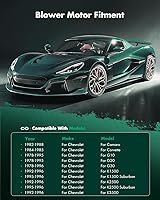Vista 6 de SCITOO Motor de ventilador de calentador de CA HVAC con ventilador para motor de ventilador Chevrolet HVAC de repuesto para 1992-1996 para Chevrolet
