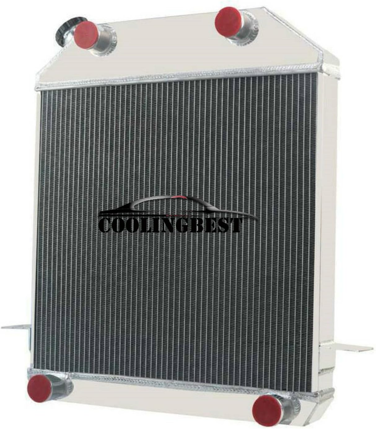 4 Row Aluminum Radiator for 1939 1940 1941 Ford Deluxe/Flat Head Pickup Truck V8, Radiators 39 40 41