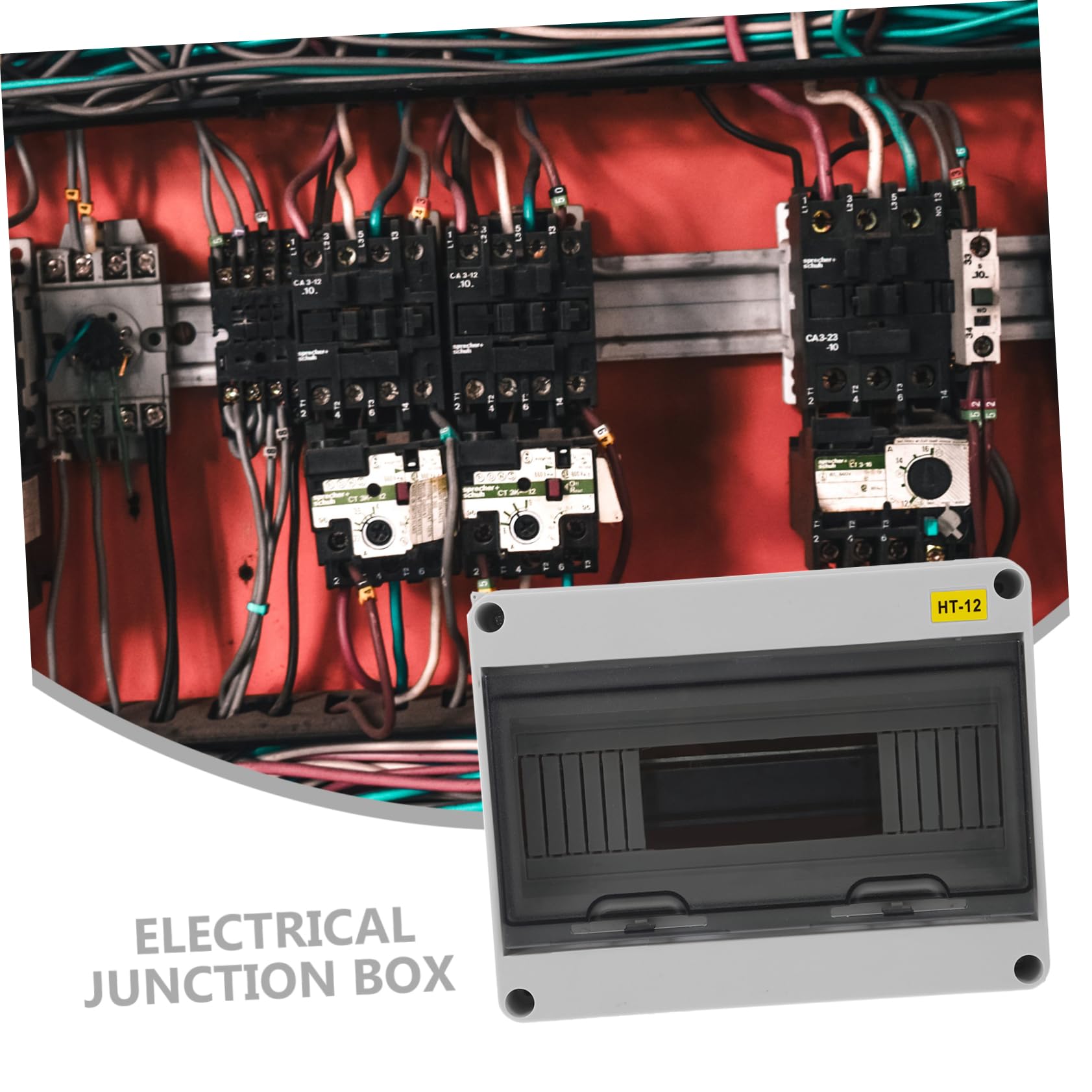 Homoyoyo Boîte de Jonction Électrique Étanche Extérieure en Abs Grosse Capacité pour Circuits D'éclairage et Équipements Électriques