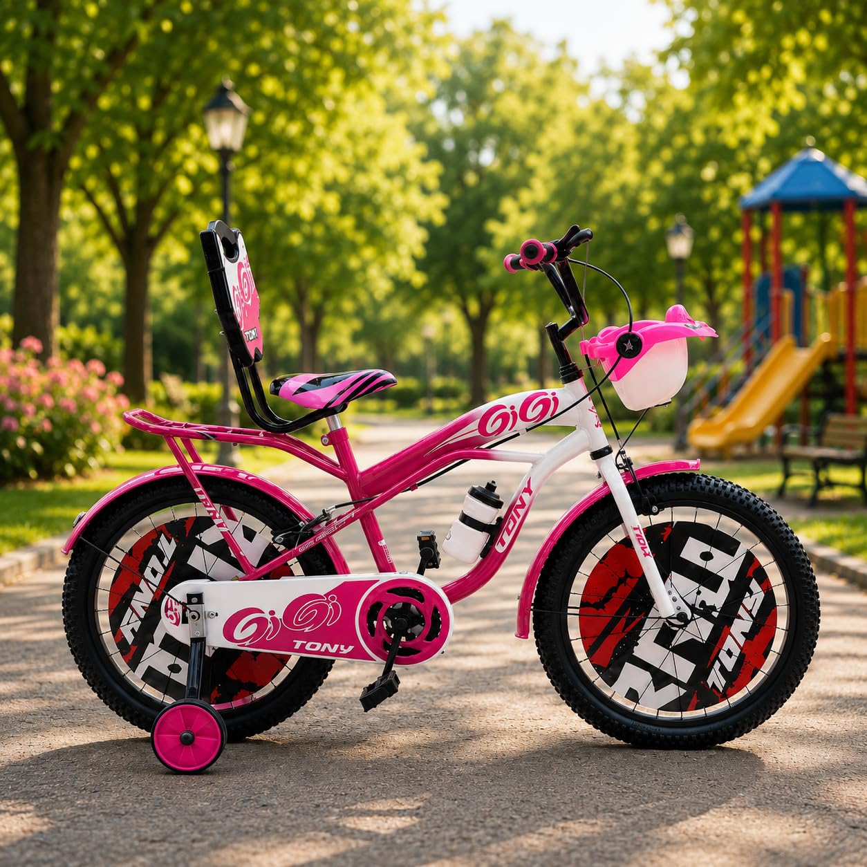 Cycle Sports Gigi 20T BMX Bicycle with Training Wheels | Sturdy Single Speed Kids Bike for Boys & Girls Ages 7 to 10 | Safe Durable and Fun Riding Experience with Easy Assembly (Pink)-image-18