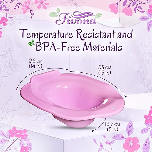 Miniatura 3 de Fivona Yoni - Asiento de vapor sobre el inodoro para baño de vapor en V y baño sentado, bañera de vapor vaginal, lavabo para hemorroides y cuidado