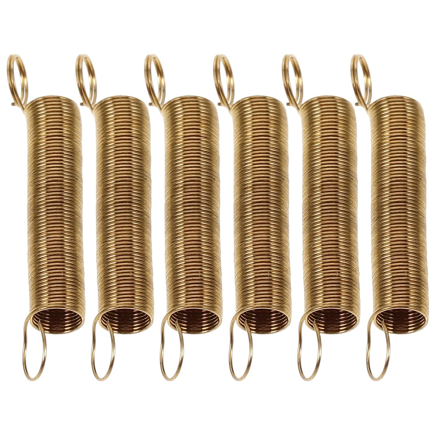 6pcs Clock Tension Springs with Hooks Mechanical Extension Springs for Alarm Clock Repair for Precision Timing and Replacement