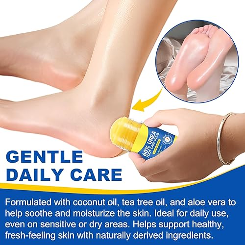Miniatura 8 de Barra de cuidado de pies con urea 60% con 2% de ácido salicílico, crema de urea 60 por ciento para pies máxima fuerza, crema hidratante para pies