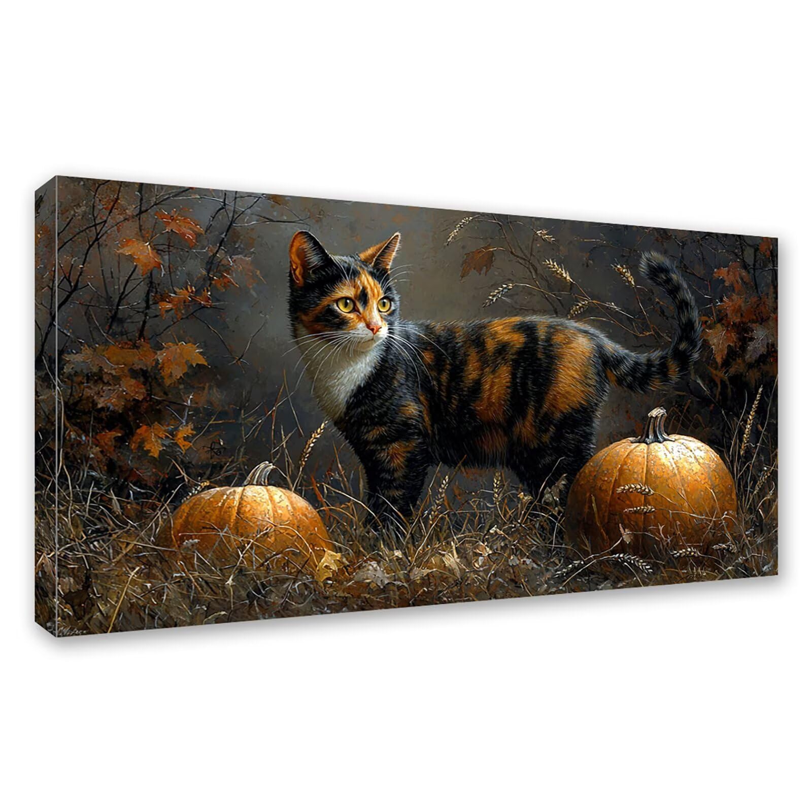 Diamond Painting Grande 180x90cm Gato Diamond Painting Adultos, DIY Calabaza Pintura de Diamante Manualidades Adultos, 5D Cuadrado Rhinestone Bordado Punto de Cruz para Home Decoration Regalo 0J-143