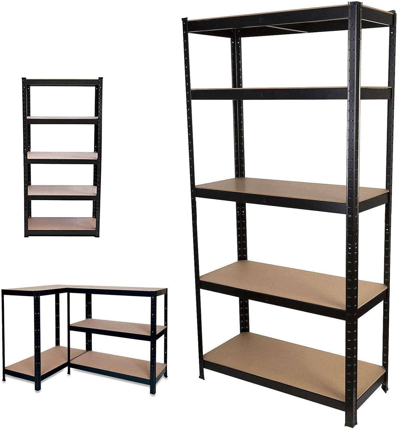 71" Storage Shelves Garage Shelving Unit Steel Storage Rack