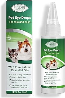 Uocasi Pet Eye Drops, Dog Eye Cleaner, Tear S...,