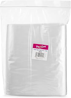 [100 Bags 9" x 12"] Zip'n'Close Disposable Plastic Resealable Reusable Bags, 2 Mill Thick, Great for Home, Office, Vacation, Traveling, Sandwich, Fruits, Nuts, Cookies, Or Any Storage Needs