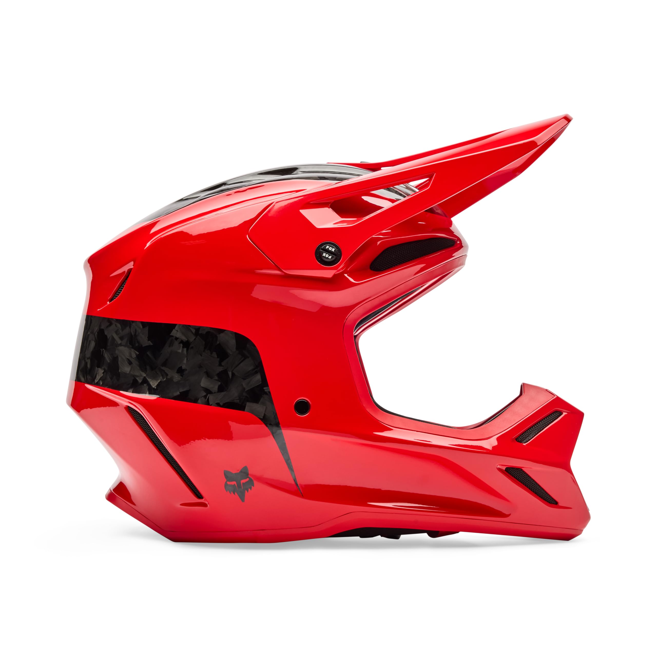 FOX V3 RS Fracture Carbon Kask motocrossowy, czerwony, M (57/58)