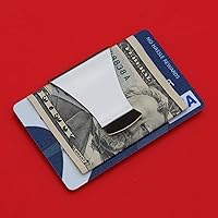 Vista 5 de US 1986 Kennedy Half Dollar Stainless Steel Large Money Clip NEW - Wide Design