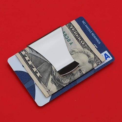 Miniatura 5 de US 1986 Kennedy Half Dollar Stainless Steel Large Money Clip NEW - Wide Design