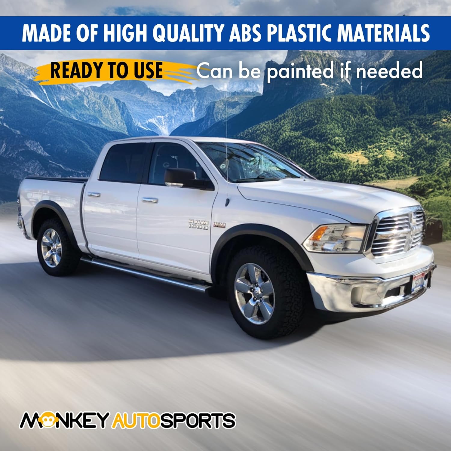 Dodge Ram 1500 Factory/OE Design Fender Flares. 2009-2018 Models. Set of 4