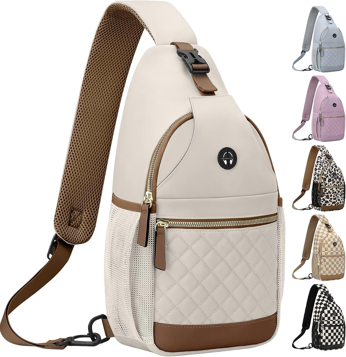 Vankor Hands-free Crossbody Sling Bags for Women Stylish Cute Look | Well-organized, Quick Access,Comfortable Fit, Portable, Weather-Resistant Crossbody Purses for Women