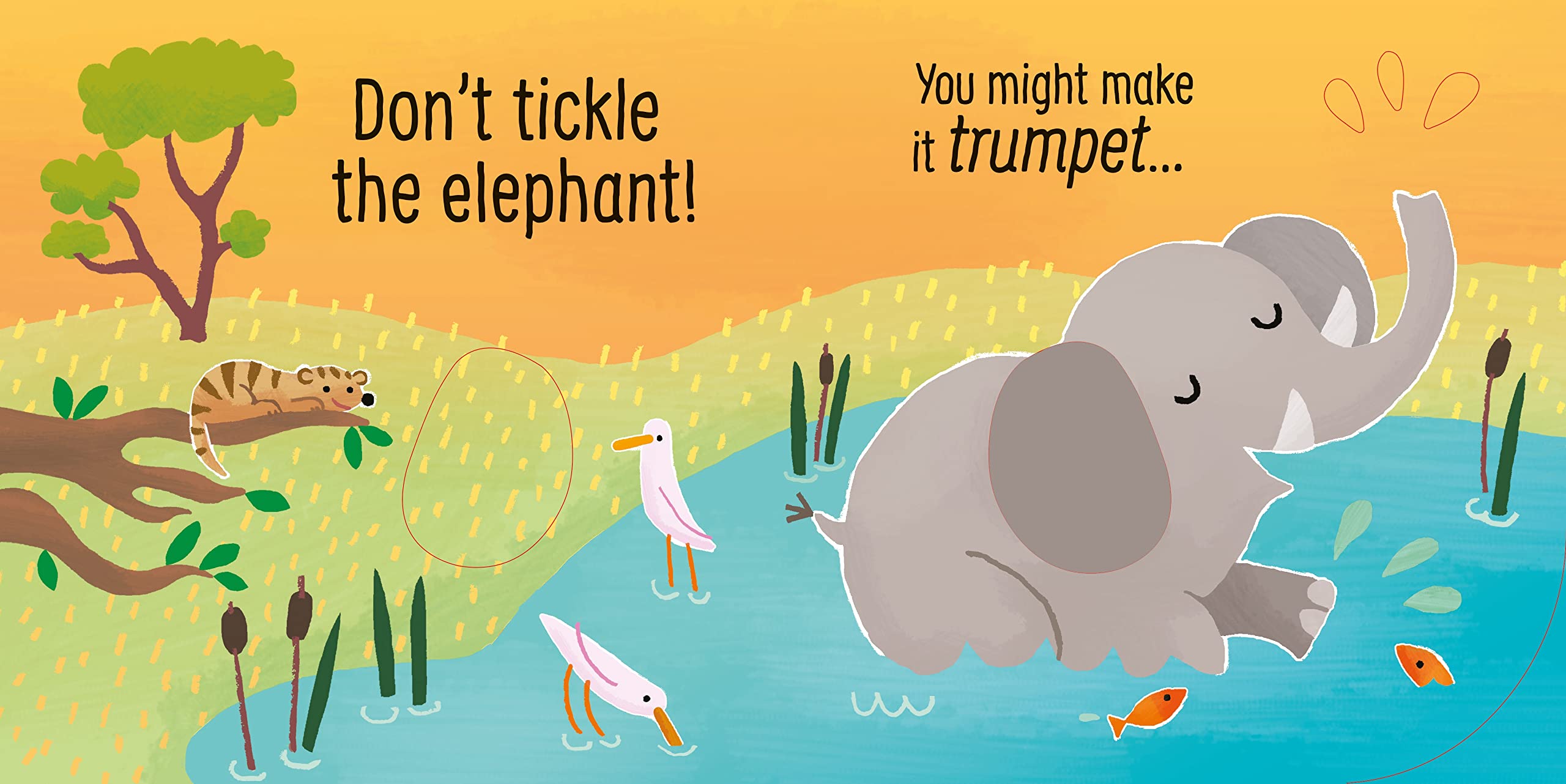 Don't Tickle the Elephant! (Touchy-feely sound books) (DON'T TICKLE Touchy Feely Sound Books)