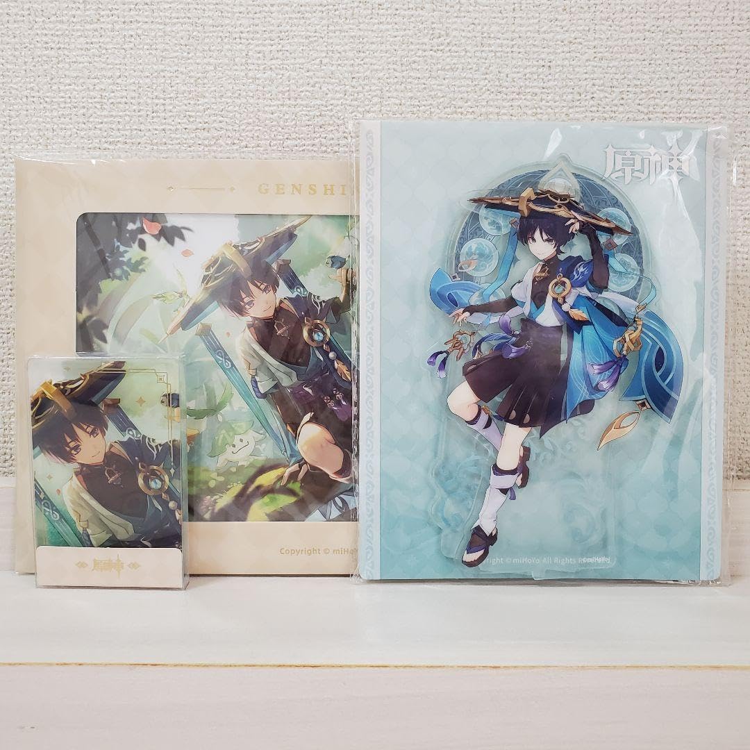 Amazon.co.jp: 原神 放浪者グッズセット(アクリルスタンド+色紙+流砂