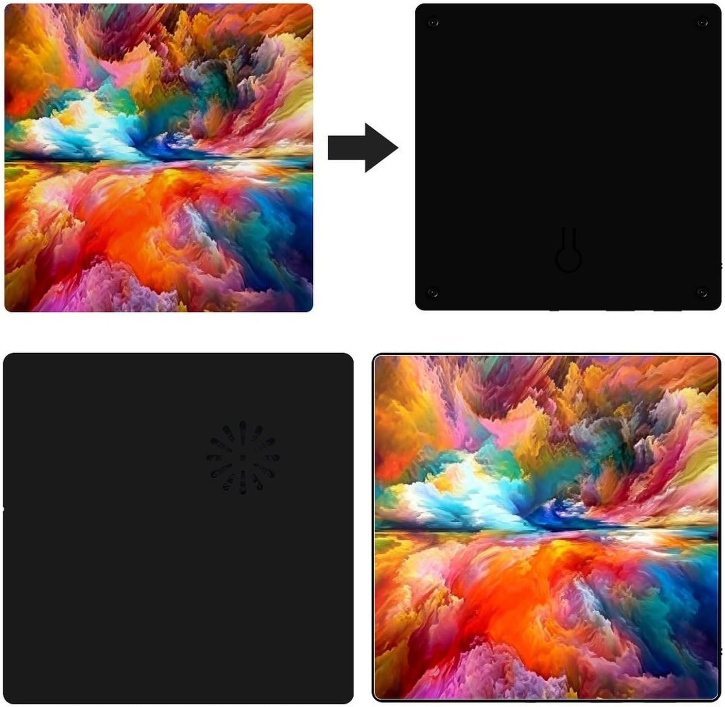 Colorful Clouds Music Refrigerator Sticker image 3