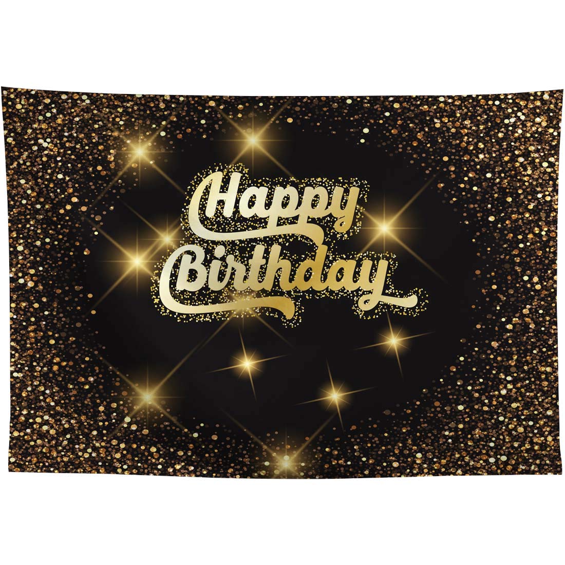 Buy Allenjoy 8x6ft Black and Gold Happy 40th 50th 60th Birthday