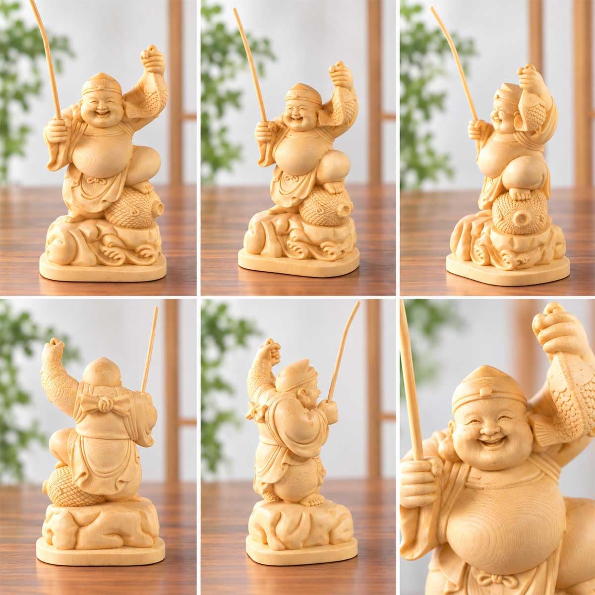 Amazon.co.jp: 大黒天 大黒様 恵比寿様 恵比寿天 15cm 商売繁盛 神棚