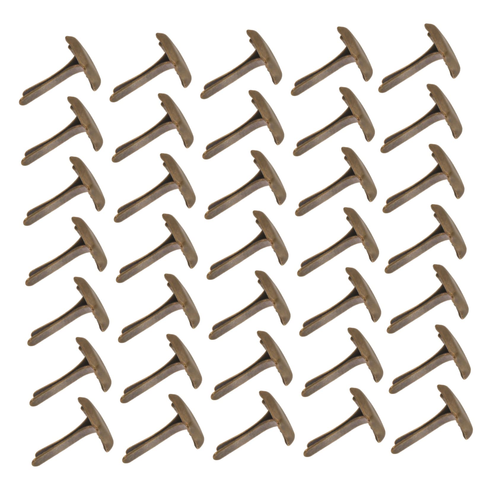 DOITOOL Craft Rivet Studs Square Round Feet Double Spikes 300pcs Paper Fasteners for Crafts