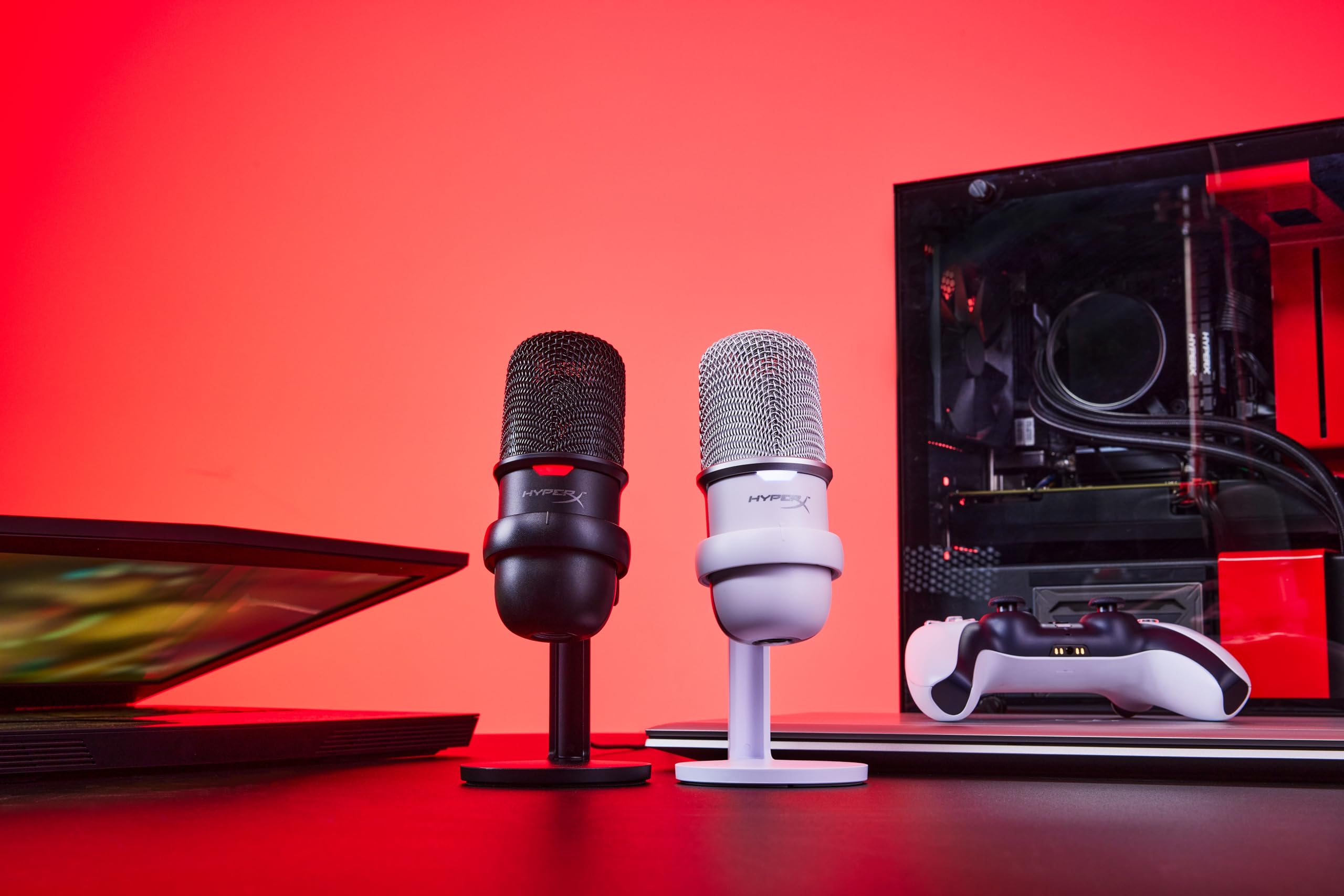HyperX SoloCast – Microphone de jeu USB à condensateur, pour PC, PS4 et Mac, Désactivation du micro par pression, Diagramme polaire cardioïde, Gaming, Streaming, Podcasts, Twitch, YouTube, Discord