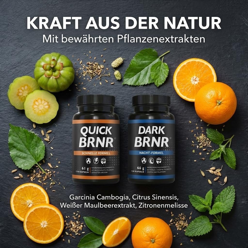 QUICK + DARK BRNR Stoffwechsel Tag&Nacht 24h Paket, 240 Kapseln