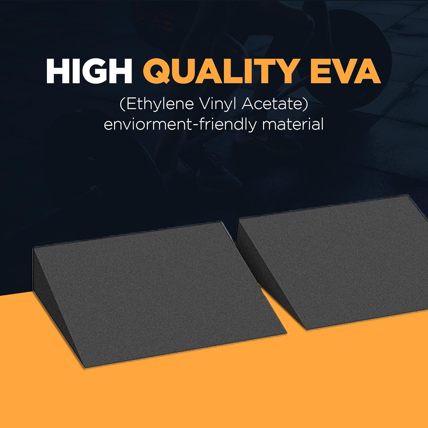 Slant Board - Professional Adjustable Height EVA Foam Wedge for Leg, Calf, Ankle, and Foot Stretching