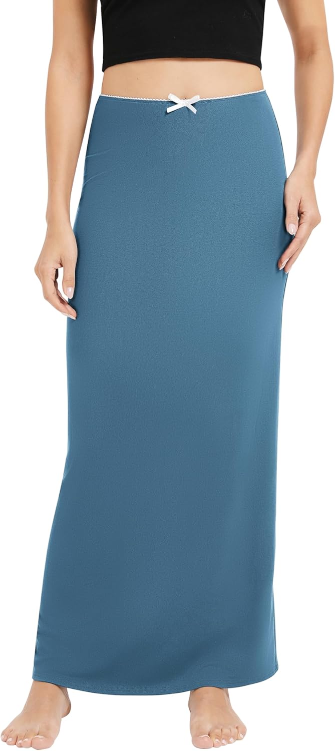 Urban CoCo Women's Elastic Waist Long Maxi Skirt Flowy Summer Beach Skirt for Vacation - Image 3