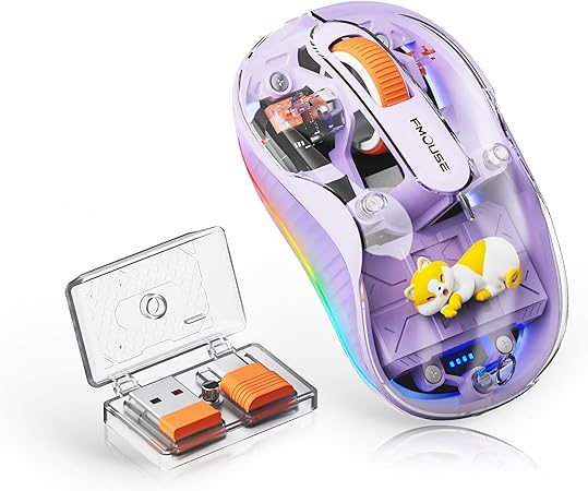 Vergiss diesen Freitag nicht: Epic Games Store gibt die Spiele Calico und Lonestar kostenlos heraus 6 716AV2SlwIL. AC SY450 FMOUSE Cute Wireless Mouse Bluetooth Rechargeable, 2.4G & Dual BT Silent Computer Mouse with RGB Light, 4 Adjustable DPI, Purple Transparent Shell Figurine Design with Cat Doll for Laptop PC MacBook
