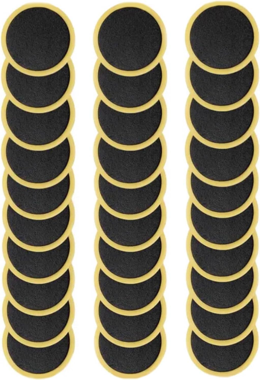 30 Pcs Black for Bike Inner Tube Puncture Patches,Bike Tire Patch Kit for Motorcycle Road Mountain for Bicycles,Glueless Tire Puncture Patches Repair Self Adhesive for Bike Tires Tubes