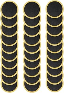 Kryoflare 15 Pcs Bicycle Tire Repair Patches, Self-Adhesive Glueless, for Road and Mountain Bikes, Black