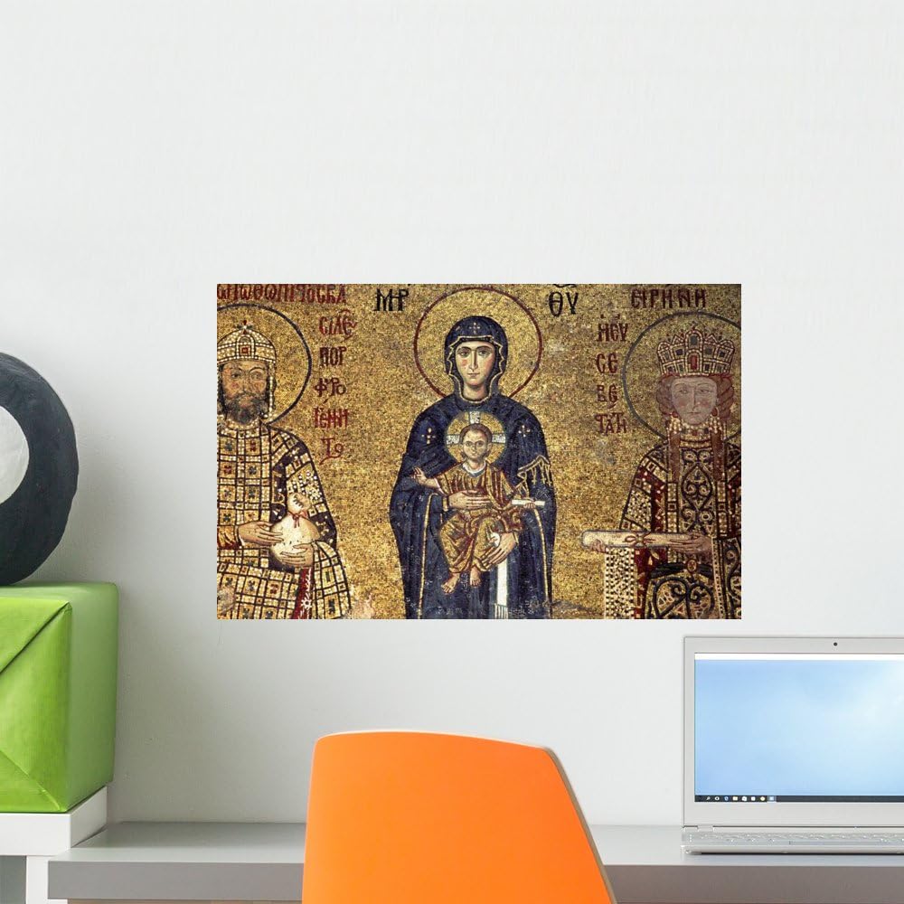 Wallmonkeys Hagia Sophia Mosaic Wall Decal Peel and Stick Graphic WM1515 (18 in W x 12 in H)