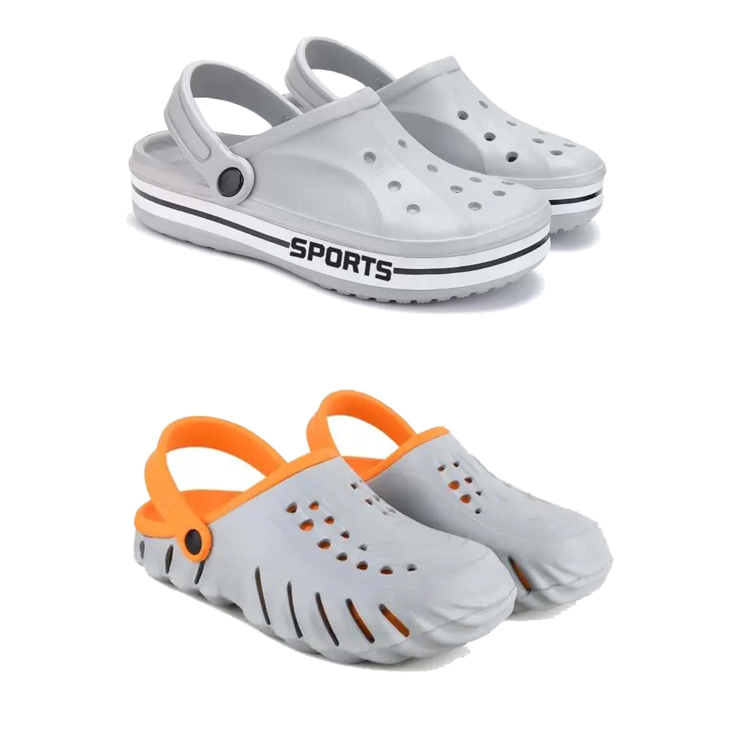 Men's Sandals Clogs| Lightweight Wear| Stylish & Easy to Wear For Men's PCV-SAN-(2-COMBO)-3067-3150