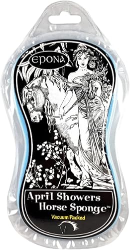 Vista 6 de Epona Tiger - Esponja de ducha con lengua de tigre y abril, esponja para caballo/aseo equino/cara (lengua de tigre)