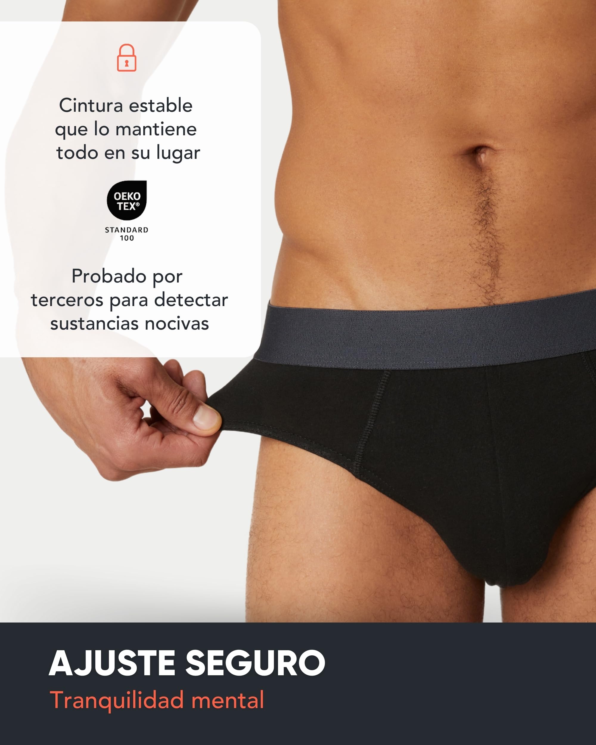 FM London Pack de 7 Slips para Hombre Esenciales – Calzoncillos para Hombre Slip Modernos y Sin Etiquetas – Pack de Calzoncillos Ricos en Algodón con Cintura Elástica Antideslizante