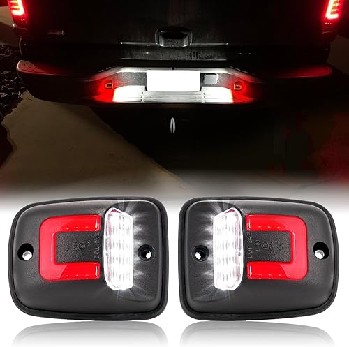 Miniatura 8 de R&F Auto Tubo de neón OLED rojo de repuesto para placa de matrícula Tacoma 2005-2015  Tundra 2000-2013 lámpara de etiqueta de camioneta 6000 K