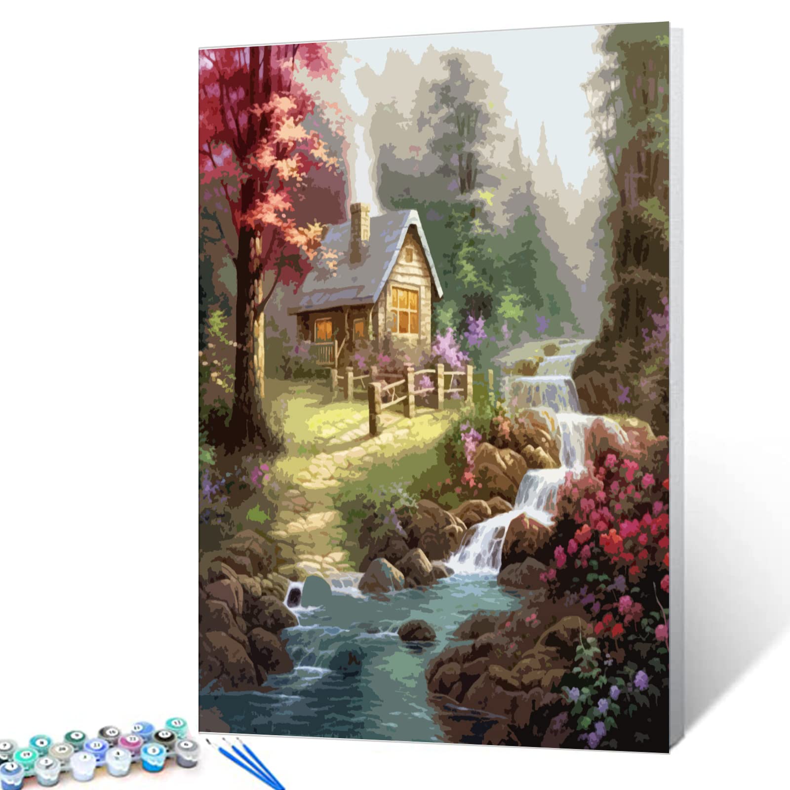 Tucocoo Black Cat Paint By Numbers Kits 16x20 Inch Canvas, Abstract DIY Oil Painting For Adults With Brushes And Acrylic Pigment, Cute Animal Kitten - View #10