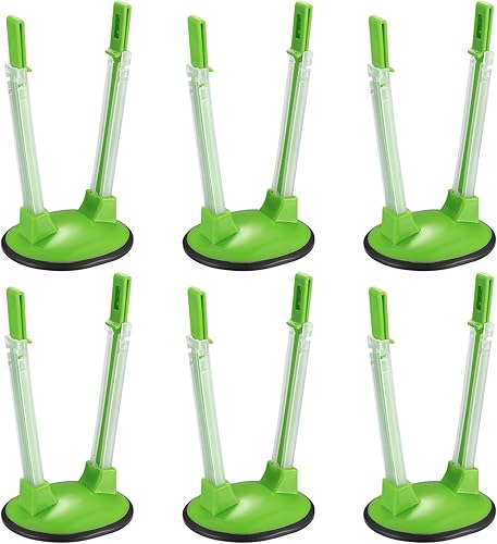 Miniatura 1 de Estante holgado para 6 unidades, soporte para bolsa de congelador, soportes ajustables para almacenamiento de alimentos, bolsa de plástico para