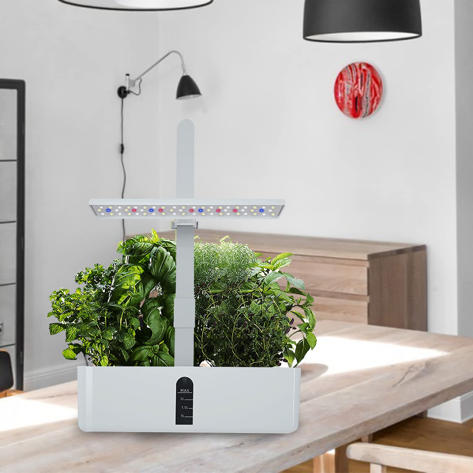 Sistema di Coltivazione idroponica Smart Garden Kit da Giardino per Interni con Lampada da scrivania, pianta a LED per Coltivare la Luce Ottimo Regalo per Il Giardino della Mamma d