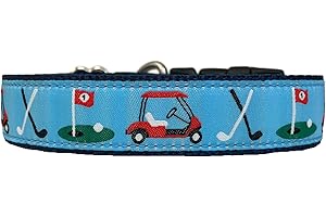 Golf Dog Collar - fits a Medium to Large Sized Dog -...