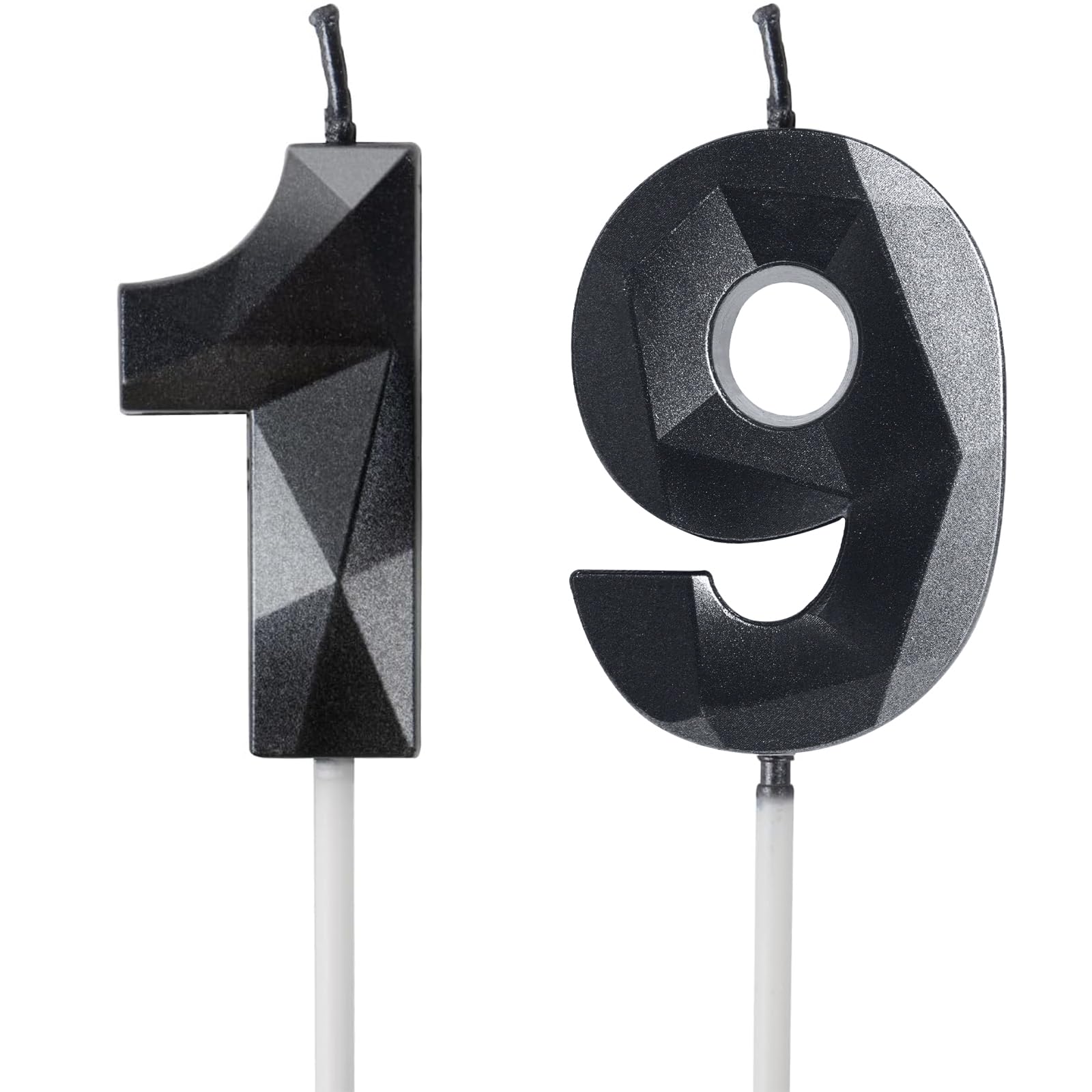 Yiran 50th Birthday Candles, Gold Number 50 Happy Birthday Candles, Cake Topper Decorations for Birthday Party, Wedding Anniversary Celebration Supply — view 57