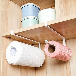 SKY-TOUCH 2pcs Paper Towel Holder Wall Mounted No Drilling