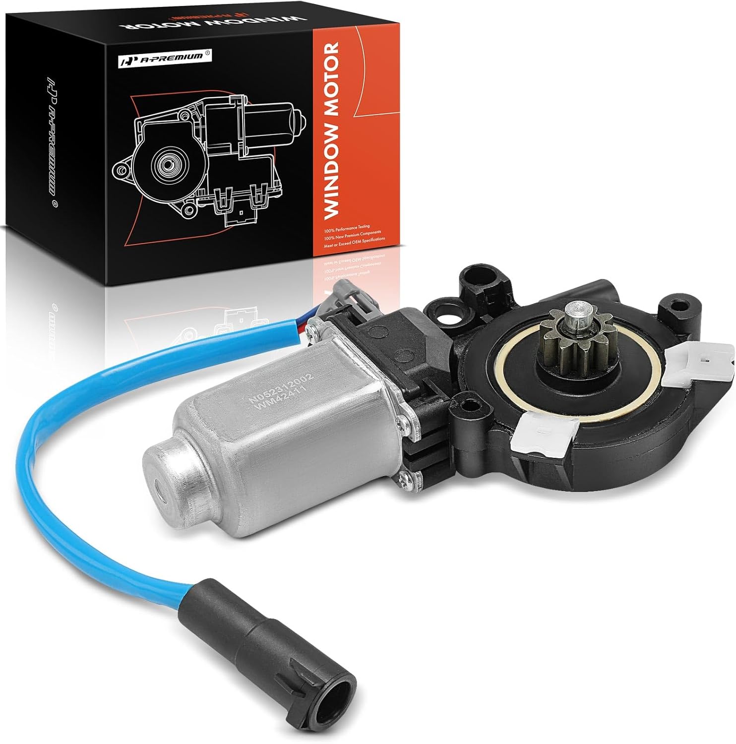 A-Premium Power Window Lift Motor Compatible with Ford F-250/F-350/F-550 Super Duty 2000-2010, F-450 Super Duty 2000-2007,Rear Right Passenger Side