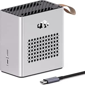 Nimo eGPU Docking Station with AMD Radeon RX 7600M XT 8GB GDDR6, USB4 & OCuLink, 65W PD, 8K HDMI 2.1, Portable External Graphics Enclosure for Laptop and Mini PC