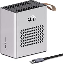 Nimo eGPU Docking Station, AMD Radeon RX 7600M XT 8GB GDDR6 (120W), 80Gbps USB4 & OCuLink, 65W PD, 8K HDMI 2.1 DP 2.0, Portable External Graphics Enclosure for Laptop, Mini PC, Handheld Gaming
