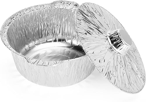 Olla de papel de aluminio con tapas, 4 cuartos de galĂłn, 10 unidades Contenedores de cocina desechables con bloqueo de calor de 3.8 litros Olla de Olla de papel de aluminio con tapas, 4 cuartos de galĂłn, 10 unidades Contenedores de cocina desechables con bloqueo de calor de 3.8 litros Olla de