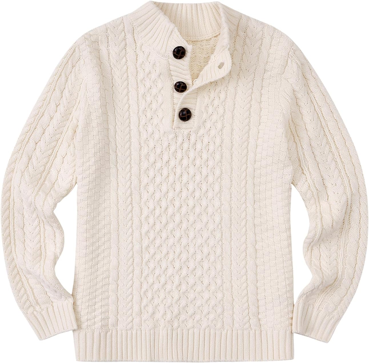 Yimoon Boys Sweater Kids Turtleneck Pullover Cable Knit Sweaters